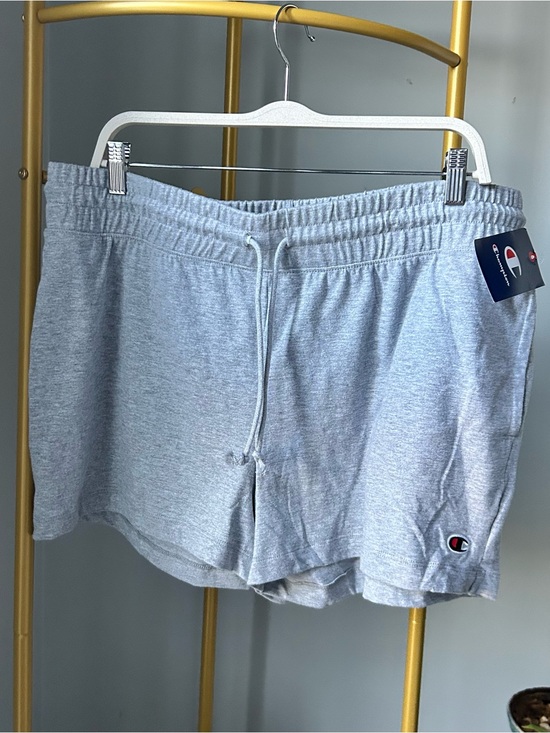 Champion Pants - Champion women’s grey Athletic Drawstring midweight Shorts with Logo size XXL